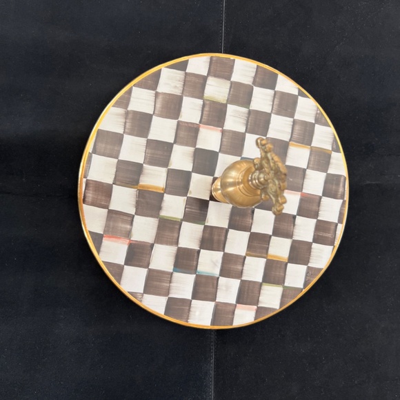 Mackenzie-Childs Courtly Check Cheese Course - Picture 3 of 10